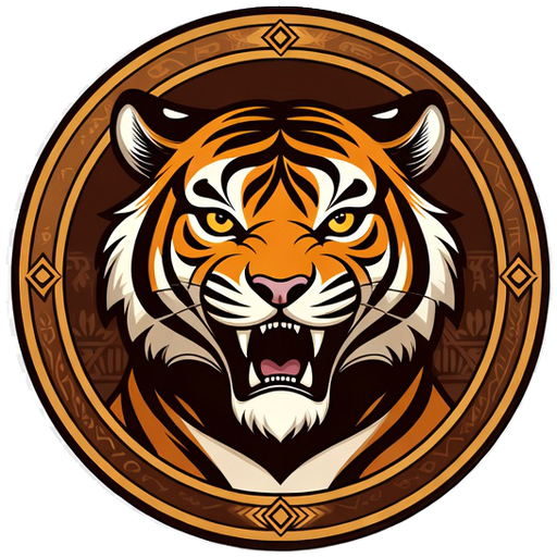 Detailed tiger game piece